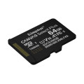 Kingston Technology 64GB microSDXC Canvas Select Plus Gen3 100MB/s A1 (Adaptateur SD inclus)