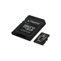 Kingston Technology 64GB microSDXC Canvas Select Plus Gen3 100MB/s A1 (Adaptateur SD inclus)