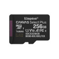 Kingston Technology 256GB microSDXC Canvas Select Plus Gen3 150MB/s A1 (Adaptateur SD inclus)