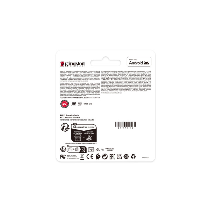 Kingston Technology 1 To SDXC Canvas Select Plus Gen3 150 Mo/s C10 UHS-I U3 V30