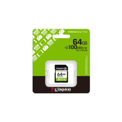 Kingston Technology 64 Go SDXC Canvas Select Plus Gen3 100 Mo/s C10 UHS-I U1 V10