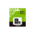 Kingston Technology 512GB microSDXC Canvas Select Plus Gen3 150MB/s A1 (Adaptateur SD inclus)