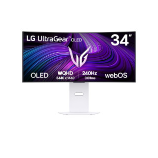 LG 34GX90SA-W écran plat de PC 86,4 cm (34") 3440 x 1440 pixels Wide Quad HD OLED Blanc