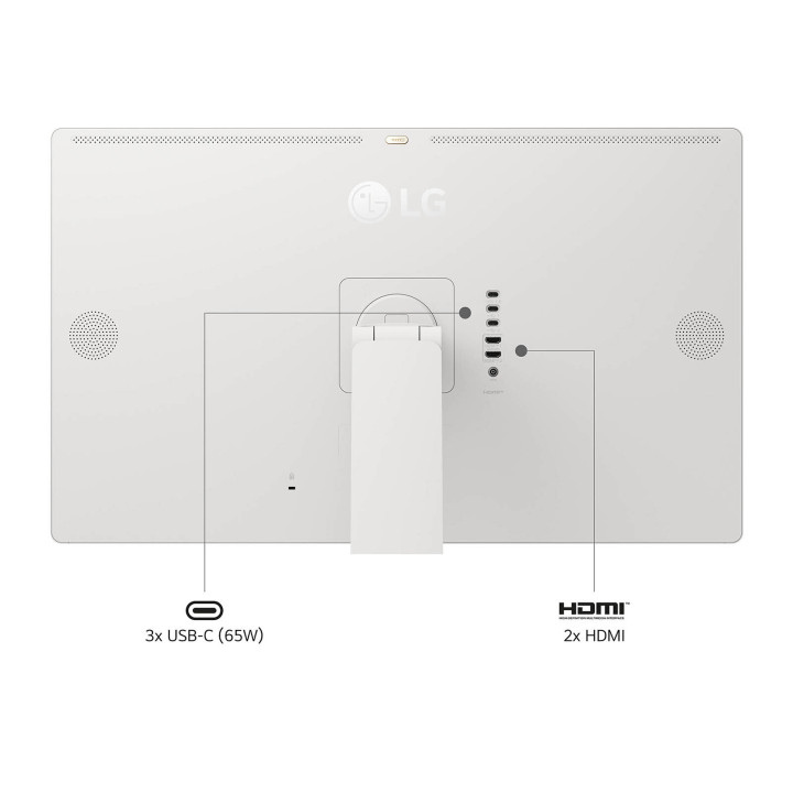 LG 32U889SA-W écran plat de PC 80 cm (31.5") 3840 x 2160 pixels 4K Ultra HD LCD Écran tactile Kiosque Blanc