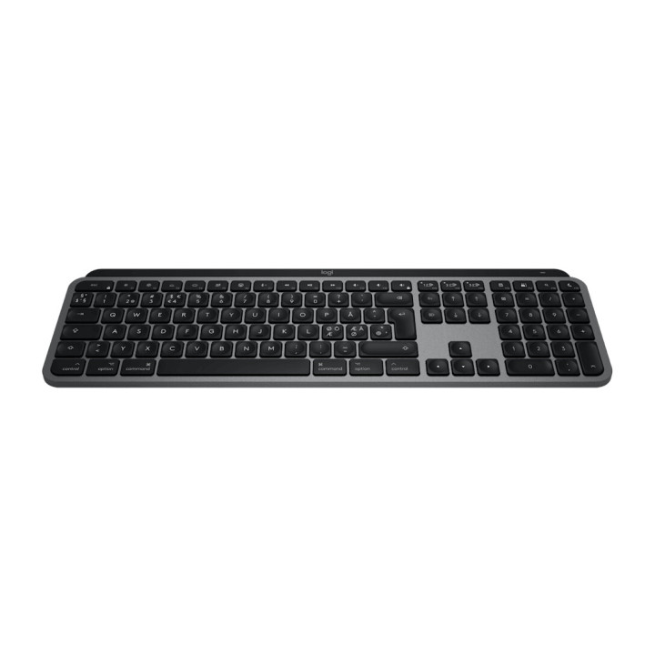 Logitech MX Keys S for Mac clavier Maison Bluetooth QWERTY Nordique Gris