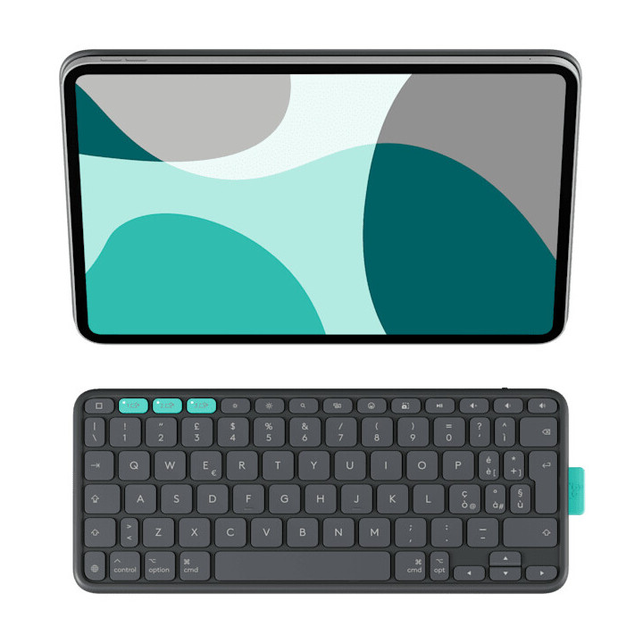 Logitech Flip Folio QWERTZ Suisse Bluetooth Graphite