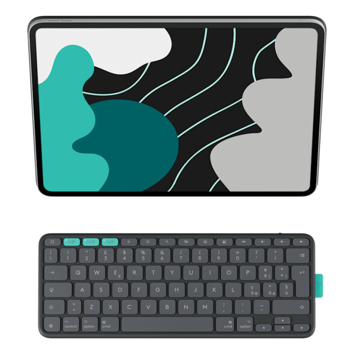 Logitech Flip Folio QWERTZ Suisse Bluetooth Graphite