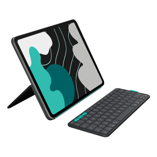 Logitech Flip Folio QWERTZ Suisse Bluetooth Graphite