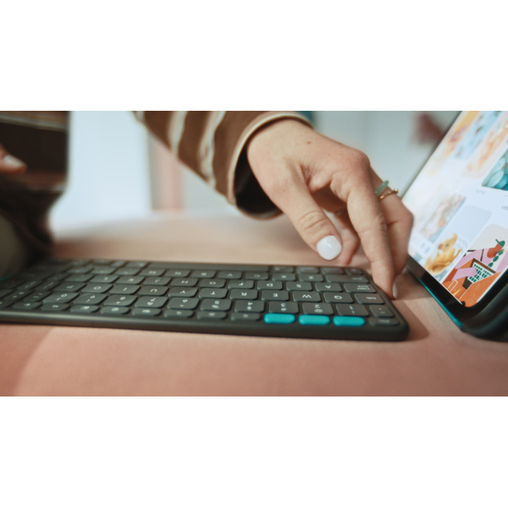 Logitech Flip Folio QWERTZ Suisse Bluetooth Graphite