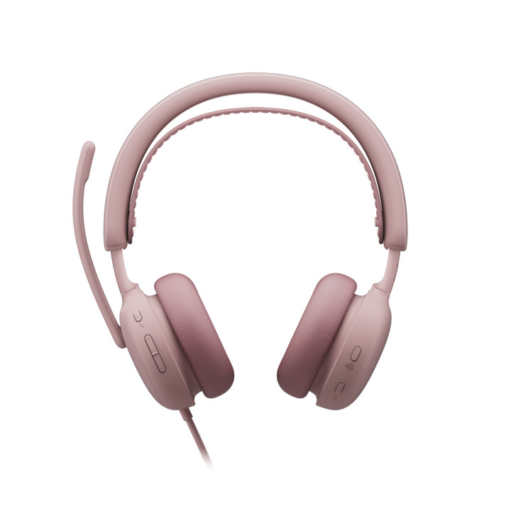 Logitech Zone Wired 2 Casque Avec fil Arceau Appels/Musique USB Type-C / USB Type-A Rose
