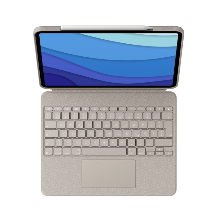 Logitech 920-010216 clavier pour tablette QWERTZ Allemand Smart Connector Sable