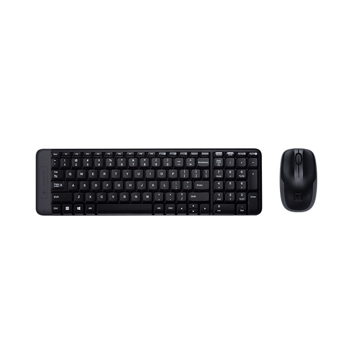 Logitech Wireless Combo MK220 clavier Souris incluse Bureau USB Français Noir