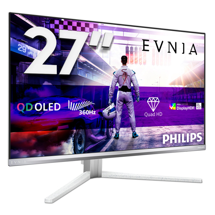 Philips Evnia 8000 27M2N8500/00 écran plat de PC 67,3 cm (26.5") 2560 x 1440 pixels Quad HD QD-OLED Blanc