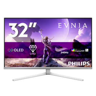 Philips Evnia 8000 32M2N8900/00 écran plat de PC 80 cm (31.5") 3840 x 2160 pixels 4K Ultra HD QD-OLED Blanc