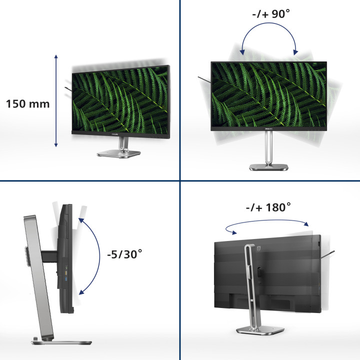 Philips 5000 series 24B2G5200/00 écran plat de PC 60,5 cm (23.8") 1920 x 1080 pixels Full HD LCD Anthracite