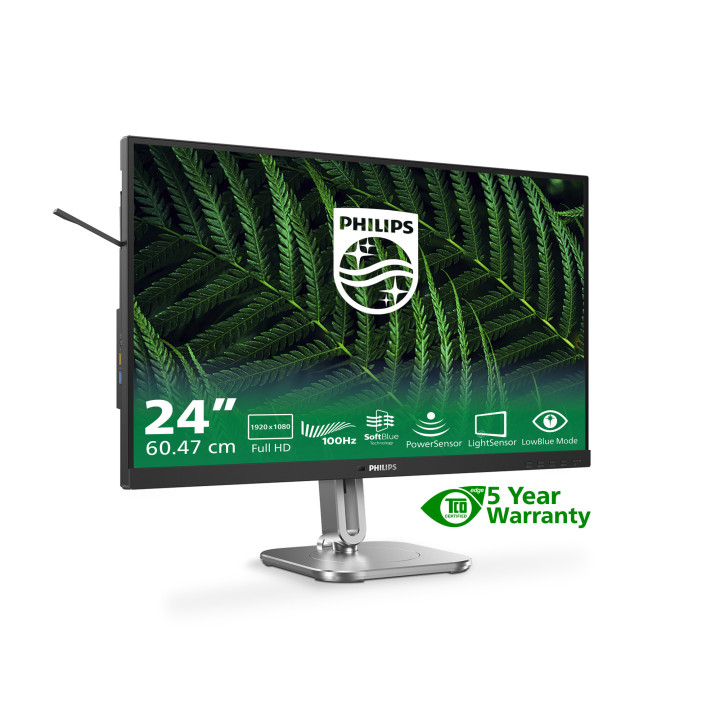 Philips 5000 series 24B2G5200/00 écran plat de PC 60,5 cm (23.8") 1920 x 1080 pixels Full HD LCD Anthracite