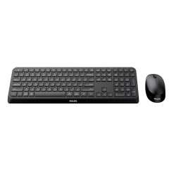 Philips 4000 series SPT6407B/19 clavier Souris incluse Universel RF sans fil + Bluetooth AZERTY Français Noir
