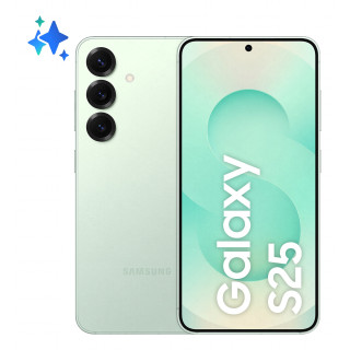 Samsung Galaxy S25 15,8 cm (6.2") Double SIM Android 15 5G USB Type-C 12 Go 256 Go 4000 mAh Couleur menthe