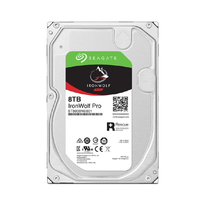 Seagate IronWolf Pro ST8000NT001 disque dur 8 To 7200 tr/min 256 Mo 3.5" Série ATA III