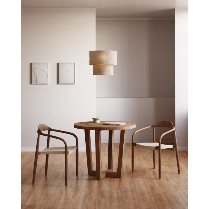 Kave Home Nahla Table basse Forme arrondie 4 pieds