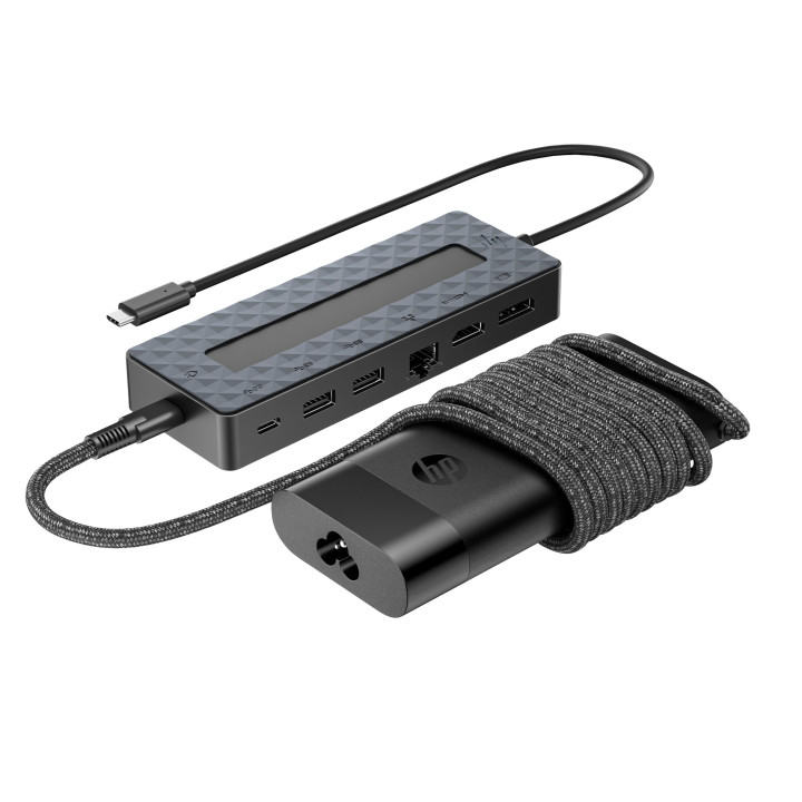 HP Ensemble combiné concentrateur USB-C et chargeur pour PC portable Universal