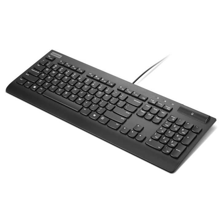 Lenovo Smartcard Wired keyboard II clavier Bureau USB Allemand Noir