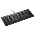 Lenovo Smartcard Wired keyboard II clavier maison/bureau USB Anglais américain Noir