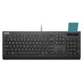Lenovo Smartcard Wired keyboard II clavier Bureau USB Espagnole Noir