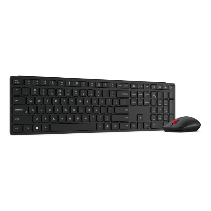 Lenovo 4X31S04810 clavier Souris incluse Bureau RF sans fil + Bluetooth Anglais américain Noir