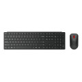 Lenovo 4X31S04810 clavier Souris incluse Bureau RF sans fil + Bluetooth Anglais américain Noir