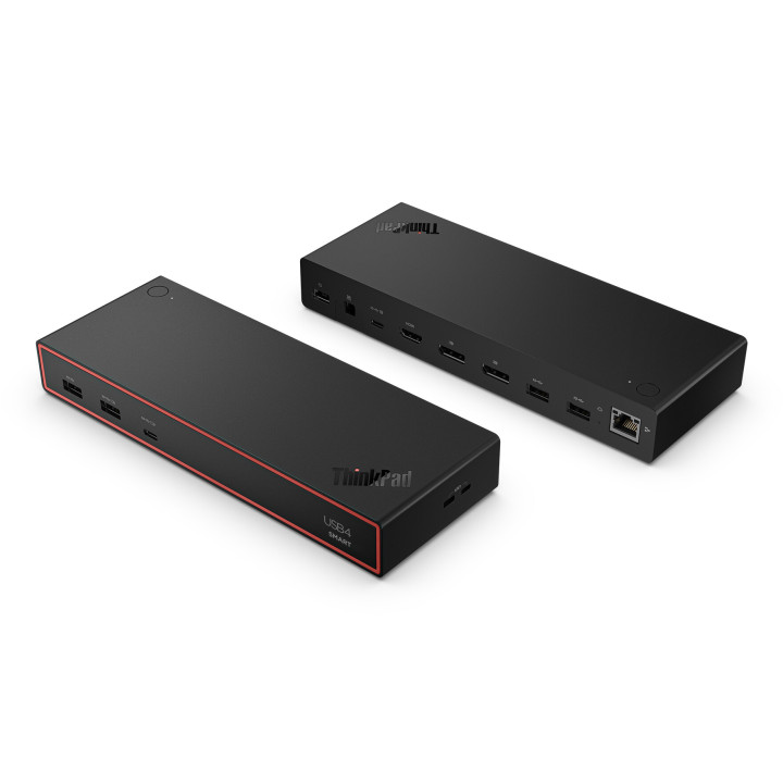 Lenovo ThinkPad USB4 Smart Dock 5500 with 135W Adapter Avec fil Noir