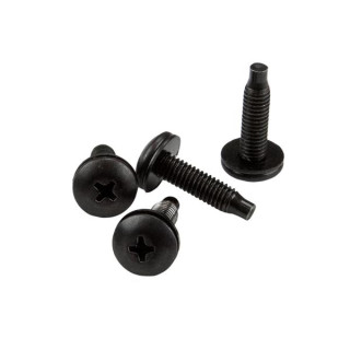 StarTech.com Lot de 50 Vis 10-32 de 19mm, Vis de Fixation pour Baies de Serveurs de 19" ou 10", Armoires et Boîtiers, Noir - T