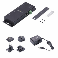 StarTech.com Adaptateur Série vers Ethernet à 4 Ports, Serveur de Périphériques Série IP pour Périphériques RS232 Distan