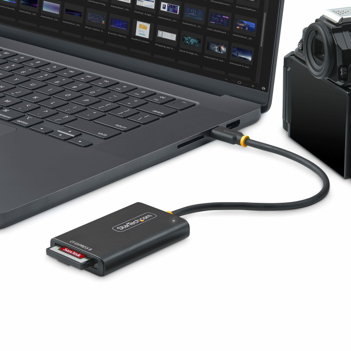 StarTech.com Lecteur de Cartes USB-C CFexpress Type B, USB 10Gbps, Lecteur de Cartes Mémoire Portable, Adaptateur USB Type-C v