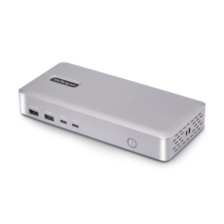 StarTech.com Station d'Accueil USB4 à 2 Écrans, Double HDMI 4K 120 Hz ou Simple HDMI 8K 60 Hz, Recharge de PC 100W, 2,5 GbE, 
