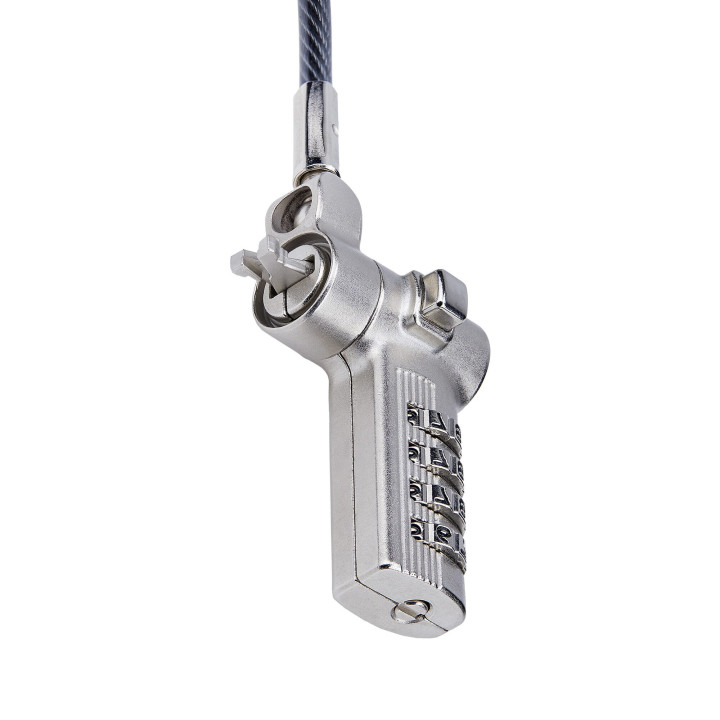 StarTech.com Antivol Universel pour Ordinateur Portable de 2m, Câble de Sécurité Sérialisé pour Ordinateur Portable, Compa