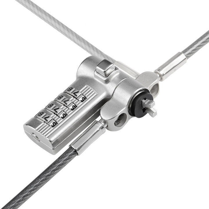 StarTech.com Antivol Universel pour Ordinateur Portable de 2m, Câble de Sécurité Sérialisé pour Ordinateur Portable, Compa