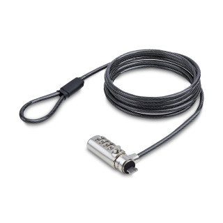 StarTech.com Antivol pour Ordinateur Portable Compatible Nano Slot, Câble de Verrouillage de 1,5m, Sécurité Antivol pour PC 