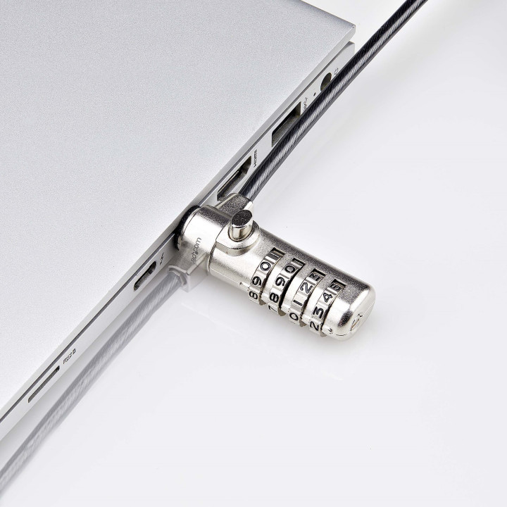 StarTech.com Antivol pour Ordinateur Portable Compatible Nano Slot, Câble de Verrouillage de 1,5m, Sécurité Antivol pour PC 