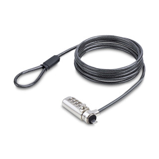 StarTech.com Antivol pour Ordinateur Portable Compatible Slot Noble Wedge ®, Câble de Verrouillage de 1,5m, Sécurité Antivo