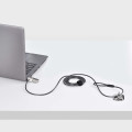StarTech.com Antivol pour Ordinateur Portable Compatible Slot Noble Wedge ®, Câble de Verrouillage de 1,5m, Sécurité Antivo