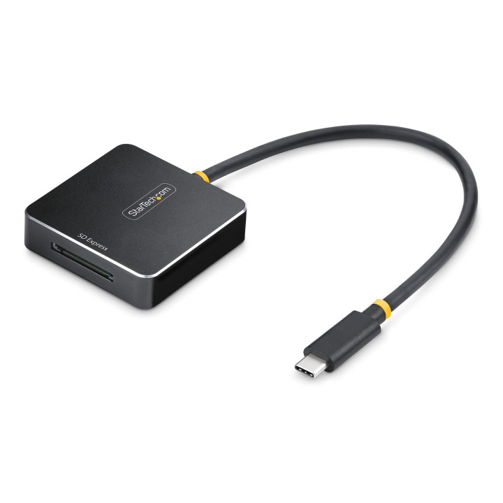 StarTech.com Lecteur de Cartes SD Express USB-C, USB 10Gbps, Lecteur de Cartes Mémoire Portable, Adaptateur USB Type-C vers Se