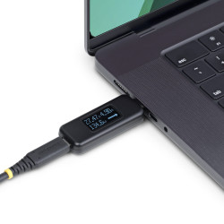 StarTech.com Testeur de Puissance USB-C, Multimètre Numérique, Voltmètre et Ampèremètre Bidirectionnel, Jusqu'à 240W PD E