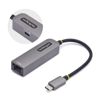 StarTech.com Adaptateur USB-C vers Ethernet, NIC, 100W PD Pass-Through, Adaptateur Réseau USB 3.0 Type-C 1Gbps Multi Speed, Co