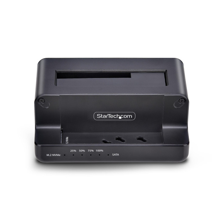 StarTech.com Duplicateur de Disque M.2 NVMe vers 2,5/3,5 » SATA, Clonage/Dock de Disque SSD Autonome à Deux Baies, NVMe vers 