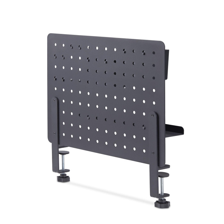 StarTech.com Panneau Perforé à Pinces avec Accessoires, 42 x 32cm, Panneau Perforé en Acier, Organisateur de Rangement de Bu