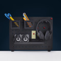 StarTech.com Panneau Perforé à Pinces avec Accessoires, 42 x 32cm, Panneau Perforé en Acier, Organisateur de Rangement de Bu
