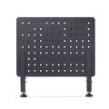 StarTech.com Panneau Perforé à Pinces avec Accessoires, 42 x 32cm, Panneau Perforé en Acier, Organisateur de Rangement de Bu