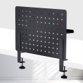 StarTech.com Panneau Perforé à Pinces avec Accessoires, 42 x 32cm, Panneau Perforé en Acier, Organisateur de Rangement de Bu