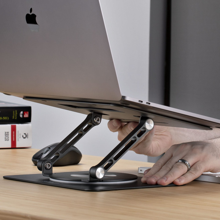 StarTech.com Support Rotatif pour PC Portable, Base Pivotante à 360&deg, Support Rotatif pour Bureau, Hauteur et Inclinaison R